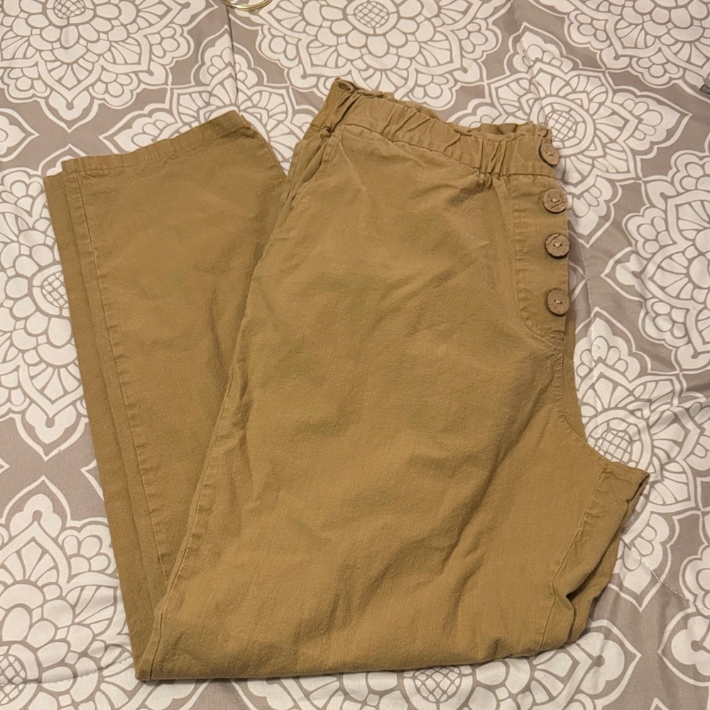 NiMin High Waisted Elastic waist Loose Fitting Pants